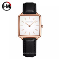 Hannah Martin 108 Genuine Leather Strap Japan Quartz Movement Women Minimalist Watch Brand Wristwatch Ladies Square Dial Watches